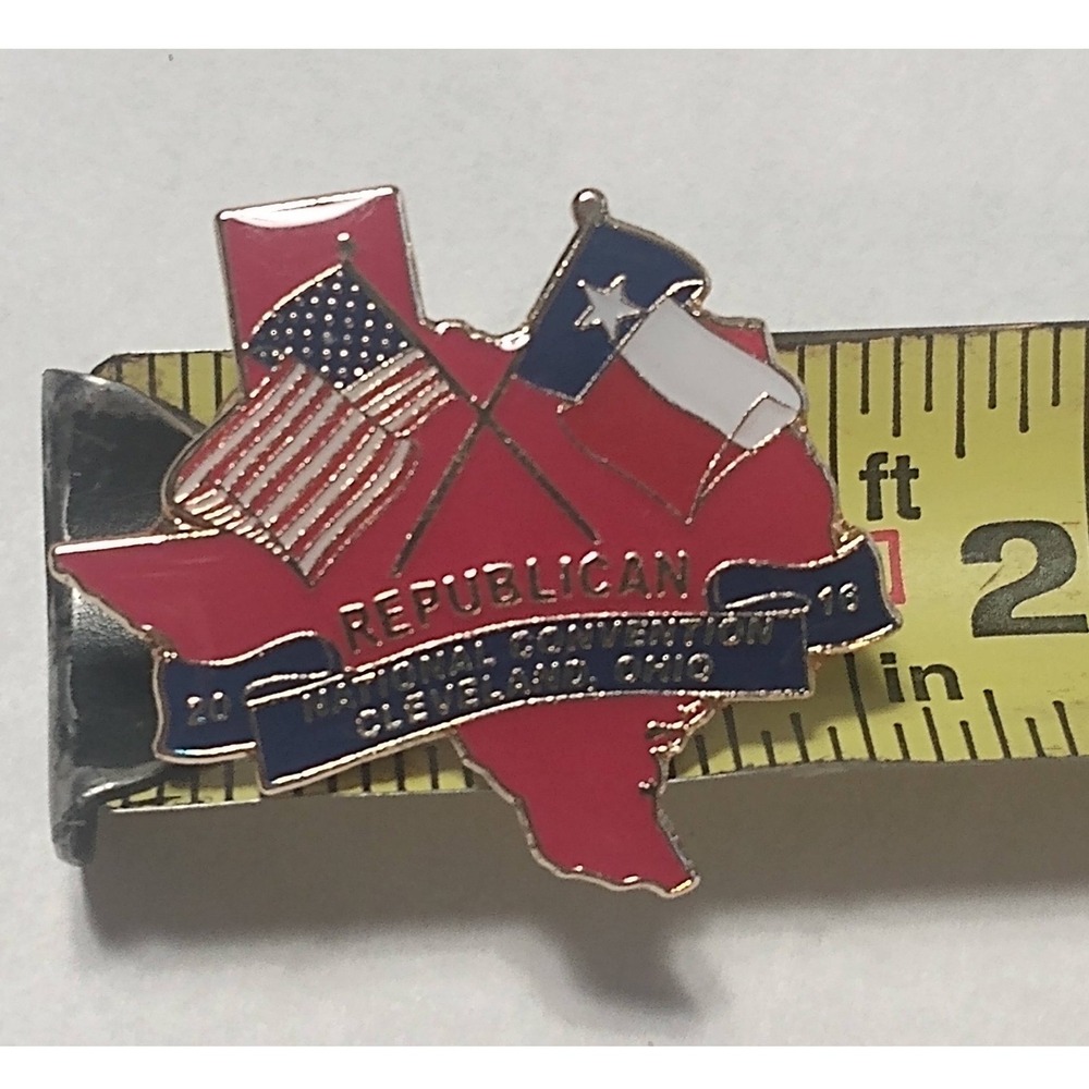 2016 RNC Texas Delegation Gift Enamel Pin Cleveland‎ Ohio Political Souvenir - Picture 3 of 3
